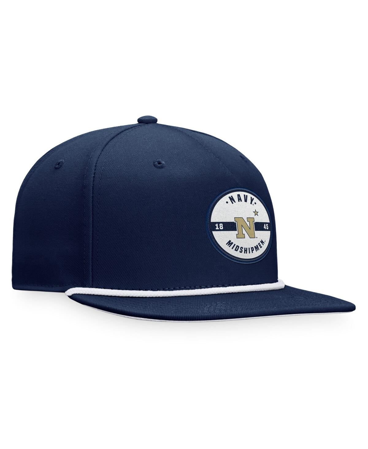 Shop Top Of The World Men's  Navy Navy Midshipmen Bank Hat