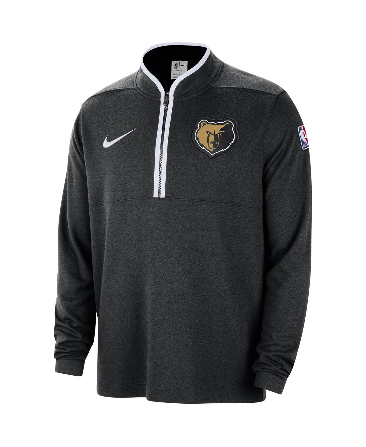 Men's NikeMemphis Grizzlies 2023/24 City Edition Authentic Coaches Half-Zip Top - Black
