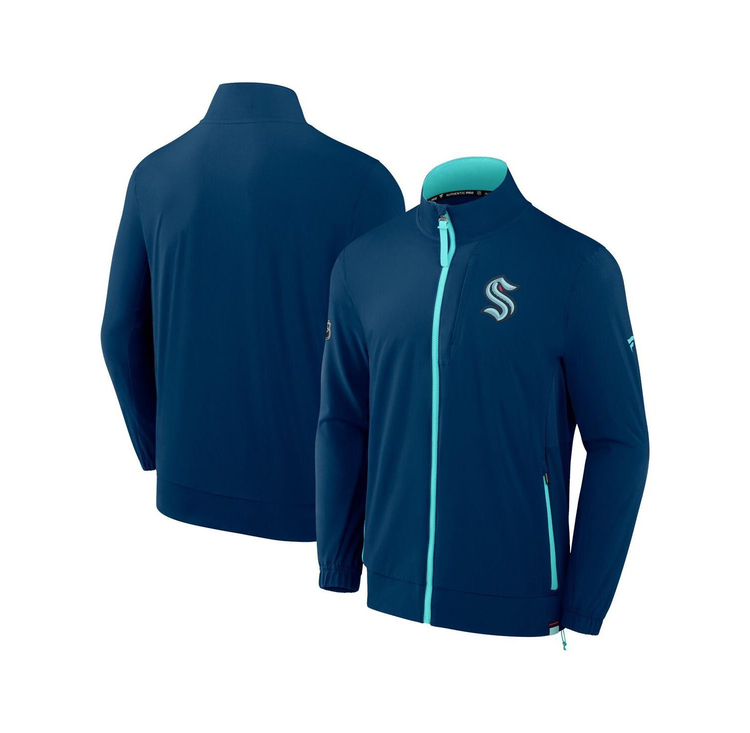 Men's Deep Sea Blue Seattle Kraken Authentic Pro Rink Full-Zip Jacket