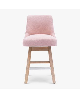 26" Upholstered Swivel Counter Height Bar Stool