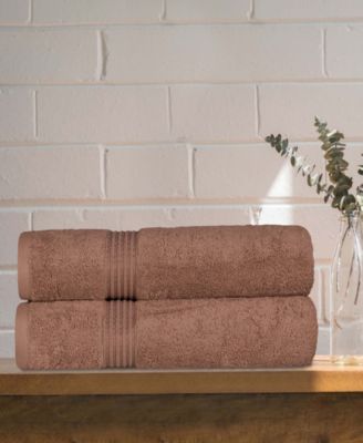 Solid Quick Drying 100% Egyptian Cotton 2-Pc Bath Sheet Set