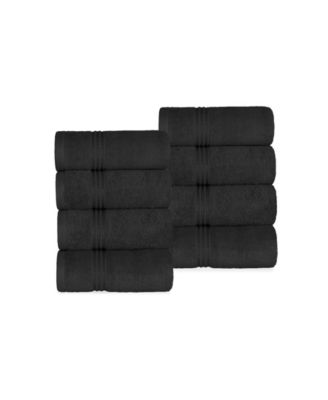 Solid Quick Drying 100% Egyptian Cotton 8-Pc Hand Towel Set