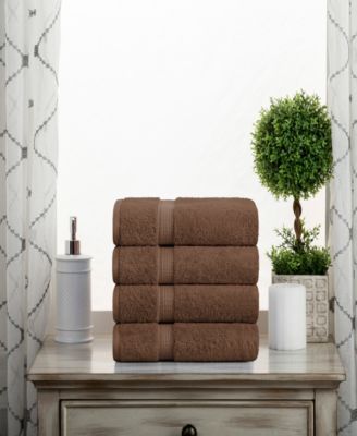 100% Egyptian Cotton 4-Piece Hand Towel Set