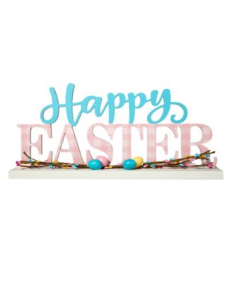 15.75" L Easter Wooden "Happy Easter" Table Decor