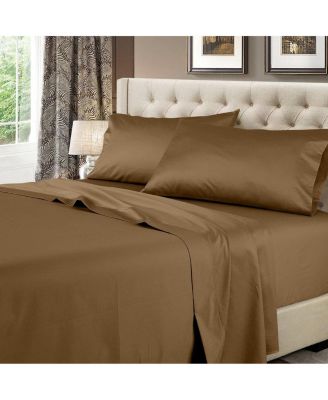 600-Thread Count Solid Cotton 4-Pc. Sheet Set, King