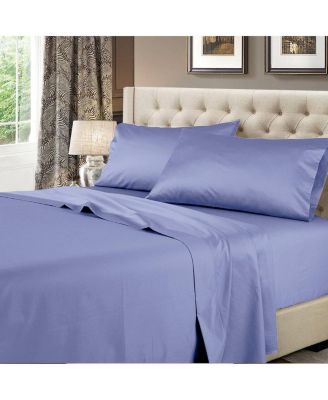 600 Thread Count Solid Cotton Sheets Set, Twin XL