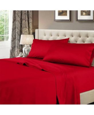 600 Thread Count Solid Cotton Sheets Set, Twin XL