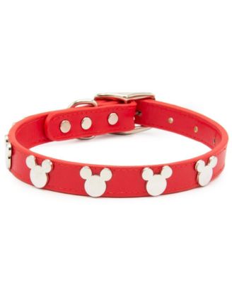 Disney Pet Collar, Faux Leather Dog Collar, Mickey Mouse