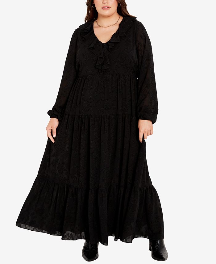 Macy's women's plus maxi dresses top