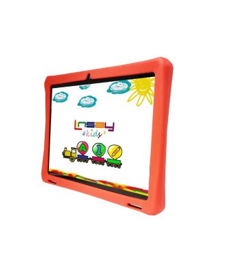 New 10.1" Funny Kids Tablet Octa Core 128GB Bundle with Red Kids Defender Case and LED Smart Safety Backpack Newest Android 13