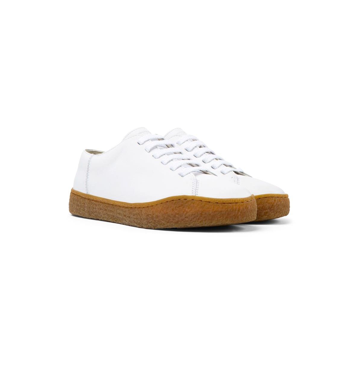 Camper Peu Terreno Lace-up Sneakers In White Natural
