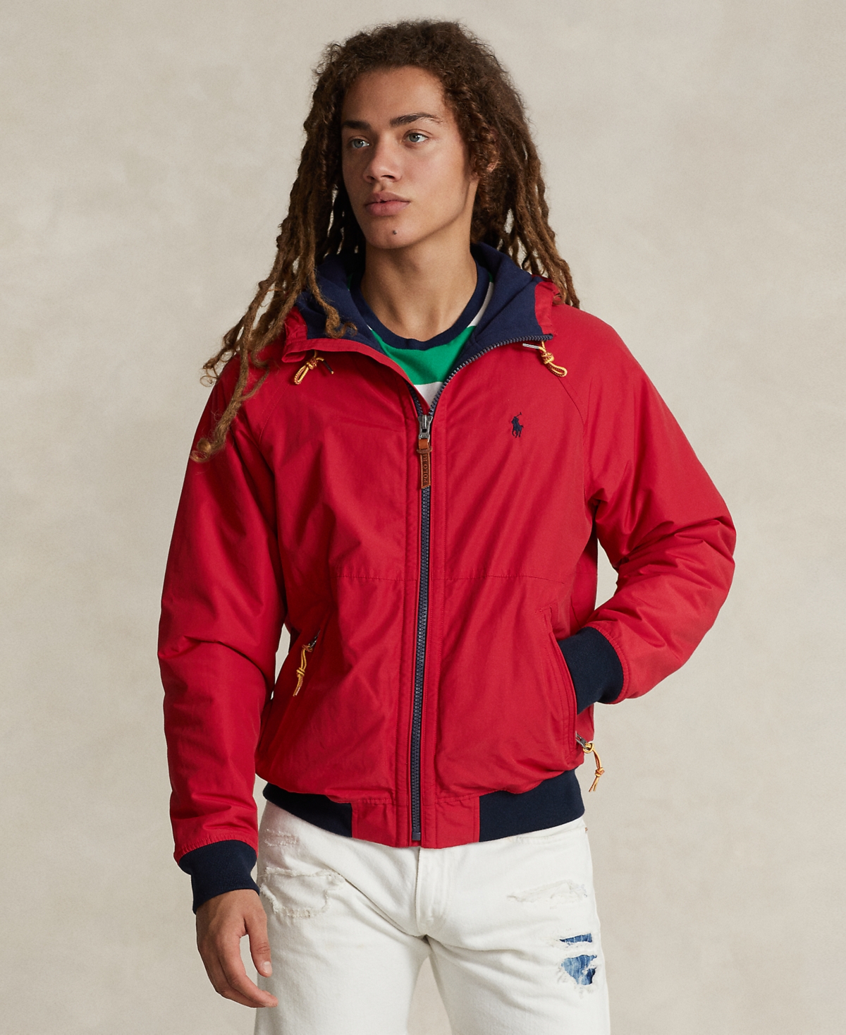 Polo Ralph Lauren Men's Hooded Fleece-lined Jacket In Rl  Red