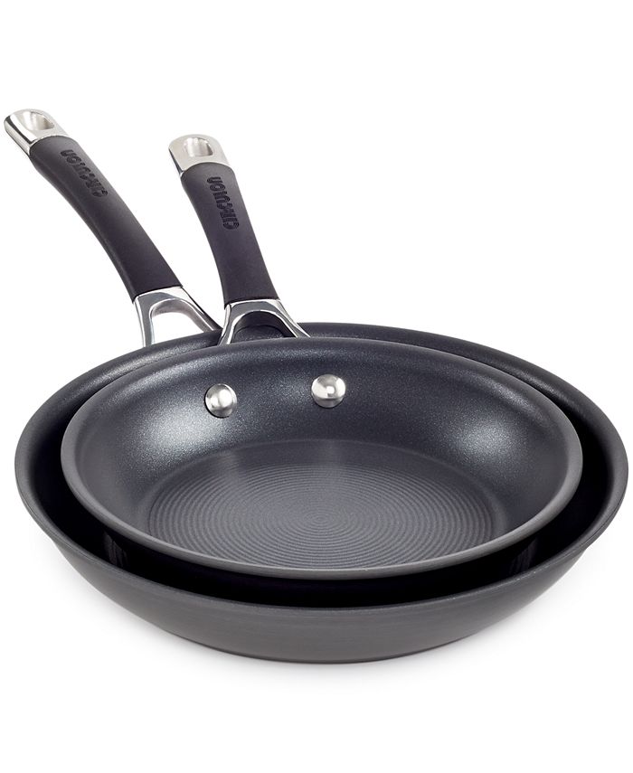 Circulon Cookware 8.5 and 10 Tri-Ply Clad Nonstick Frying Pan Set in  Stainless Steel