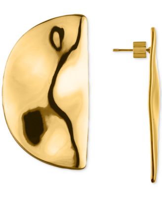 OMA THE LABEL - Abstract Half-Circle Drop Earrings