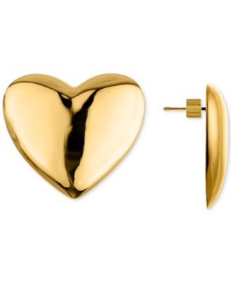 OMA THE LABEL - Vintage Heart Statement Stud Earrings
