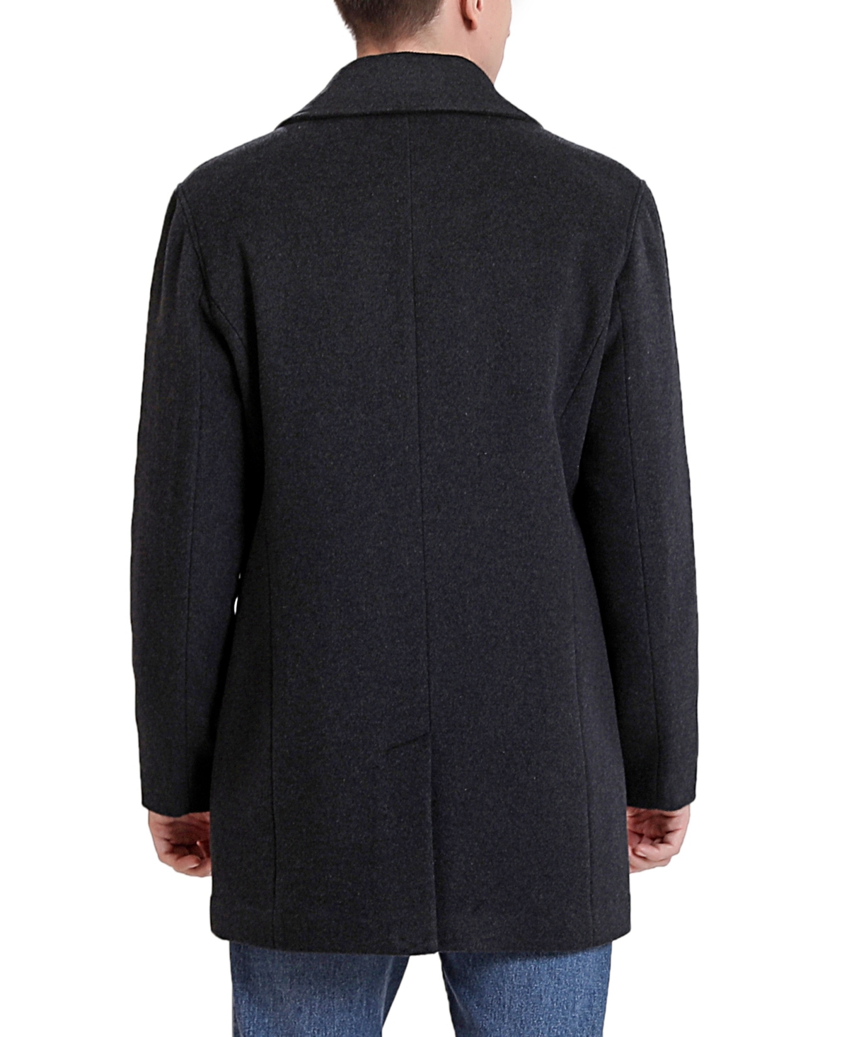 Bgsd Men Justin Wool Blend Car Coat - Tall - Black | Smart Closet