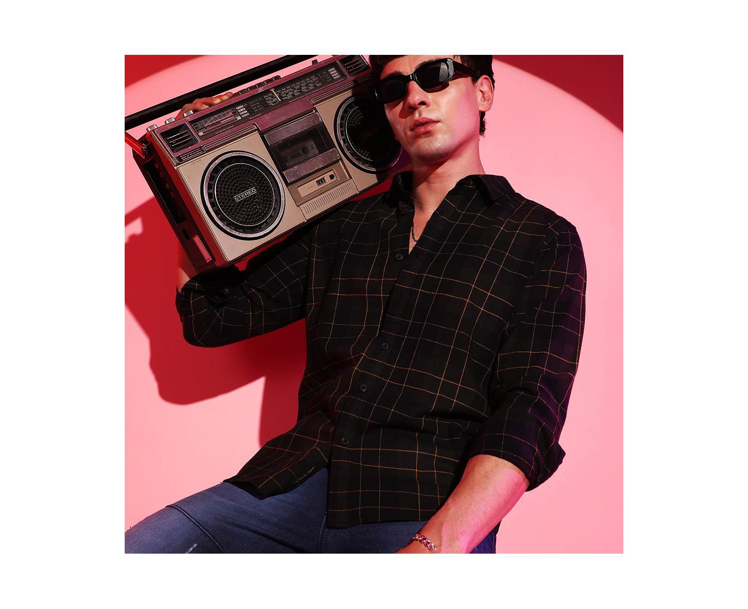 Men's Checkered Casual Shirt