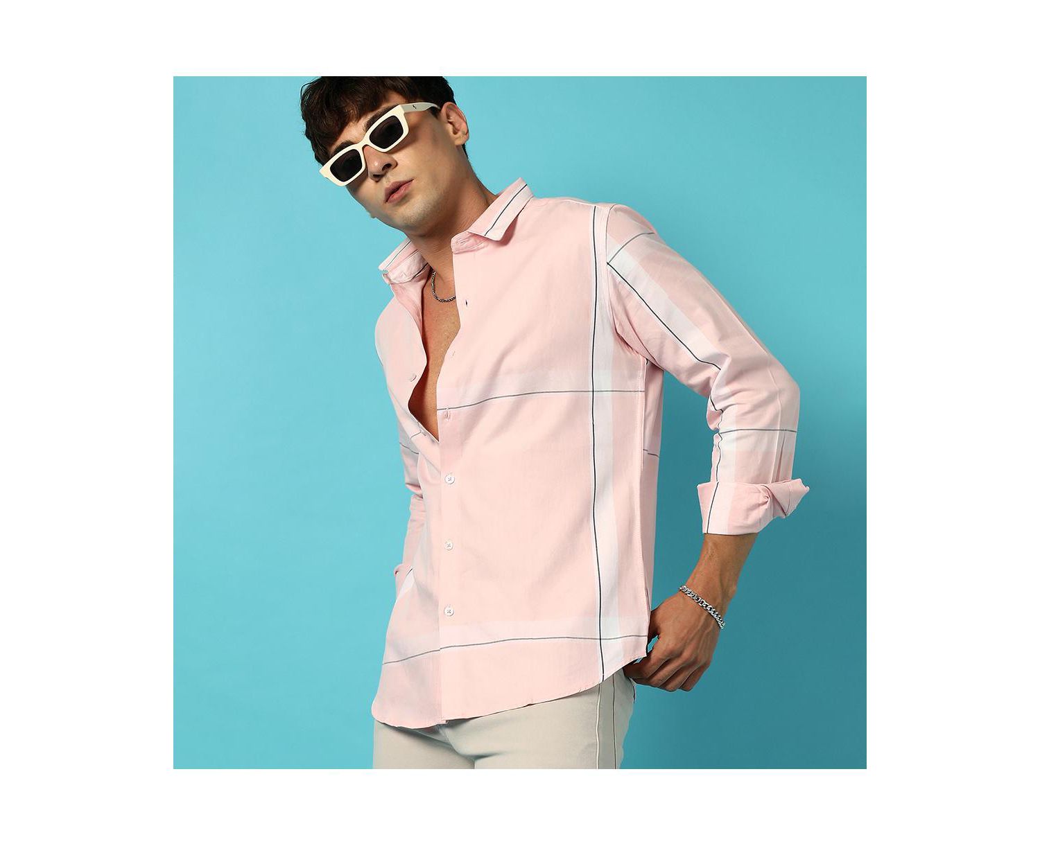Men's Pastel Striped Shirt