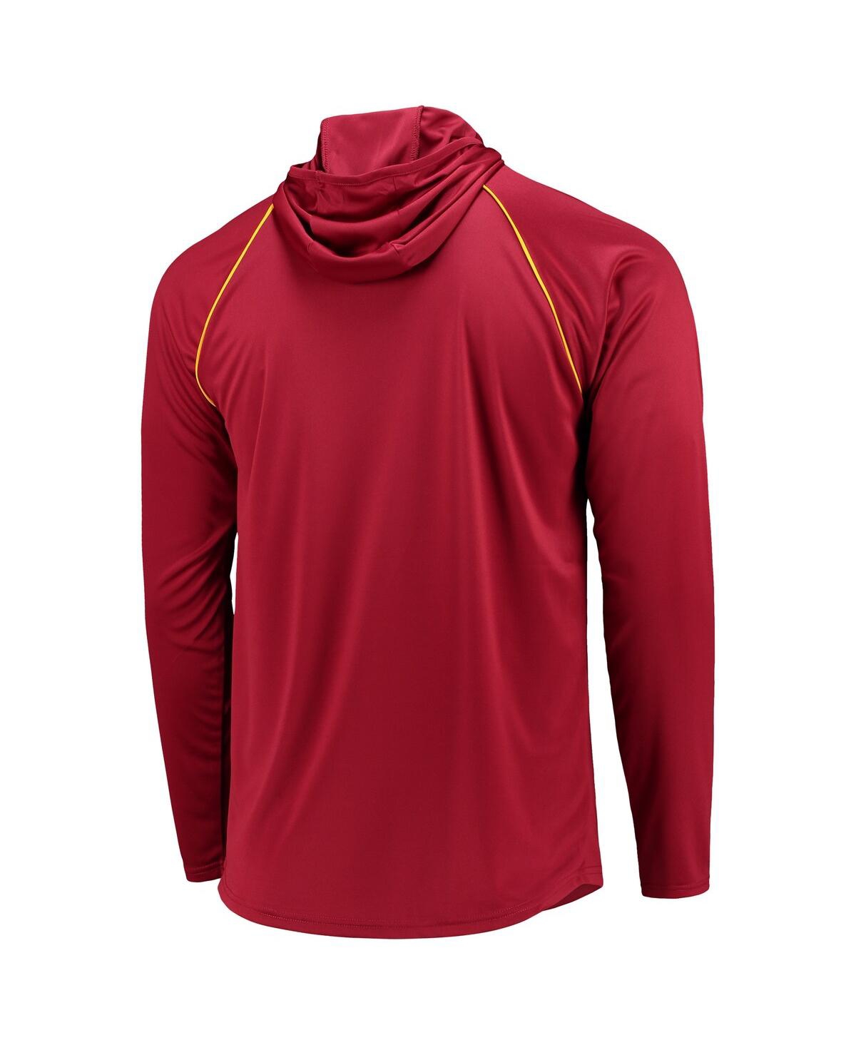 Men's StarterWashington Football Team Raglan Long Sleeve Hoodie T-shirt - Burgundy