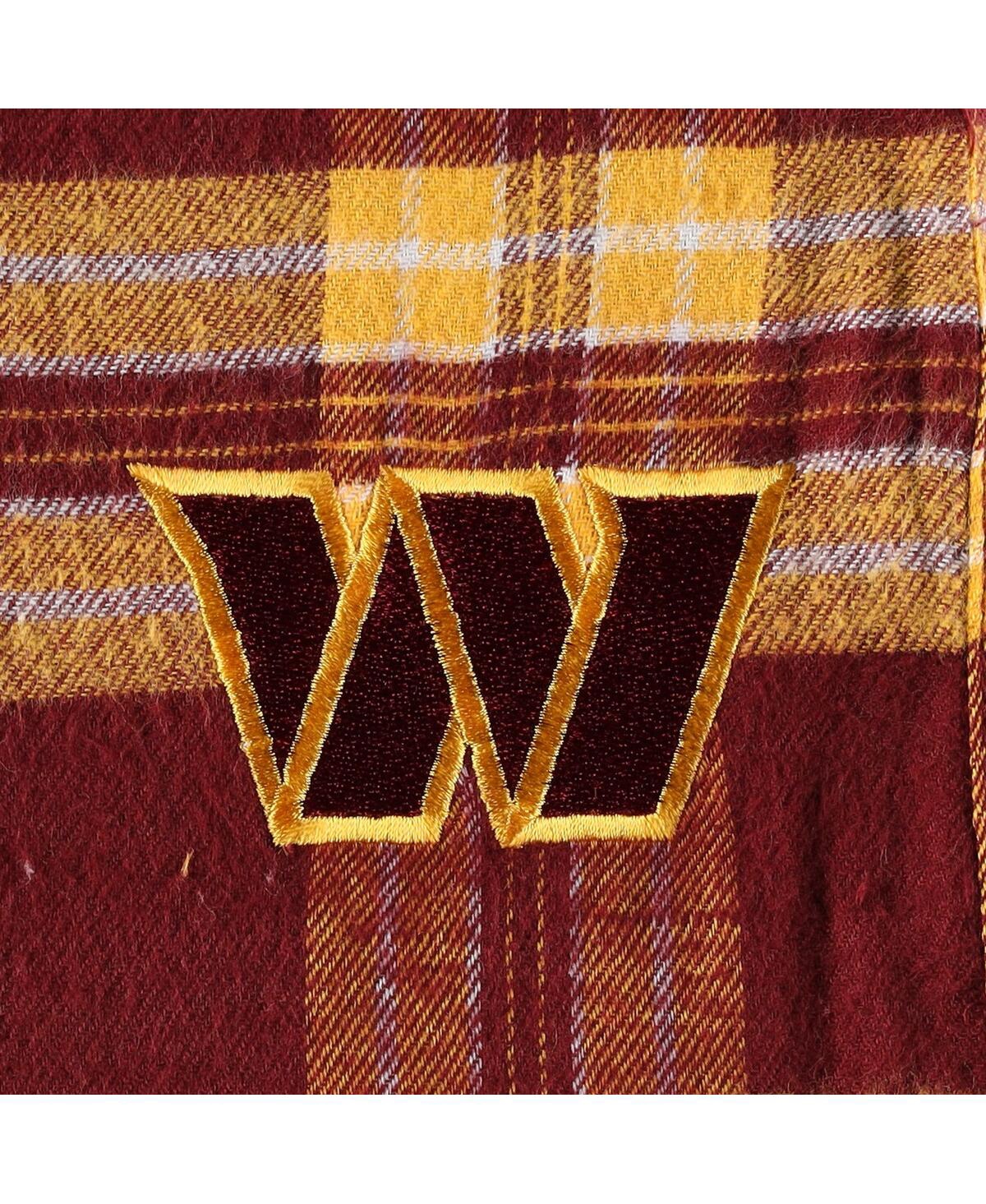 Men's Concepts Sport Gold Distressed Washington Commanders Big and Tall Flannel Sleep Set - Gold