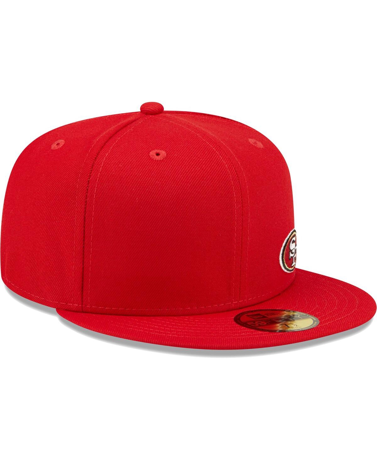 Men's New EraSan Francisco 49ers Flawless 59FIFTY Fitted Hat - Scarlet