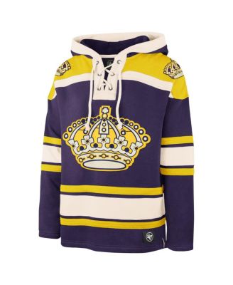 Men's Purple Los Angeles Kings Superior Lacer Pullover Hoodie