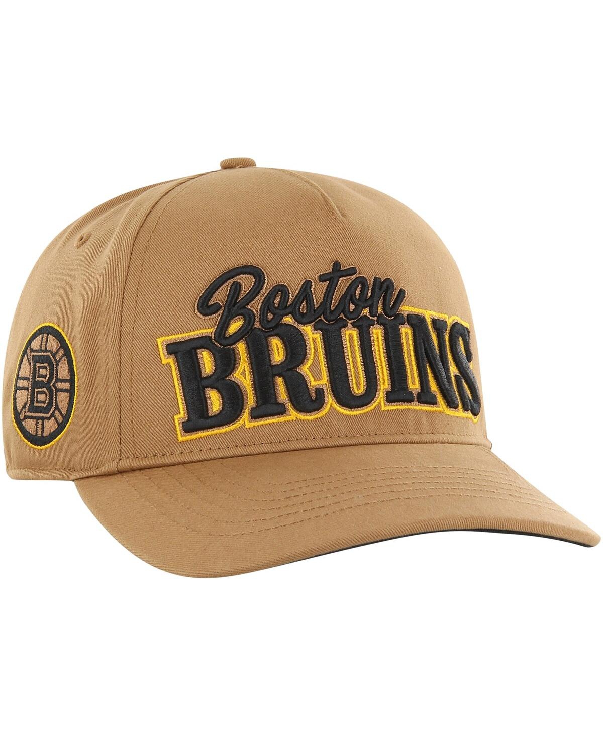 Shop 47 Brand Men's ' Tan Boston Bruins Barnes Hitch Adjustable Hat
