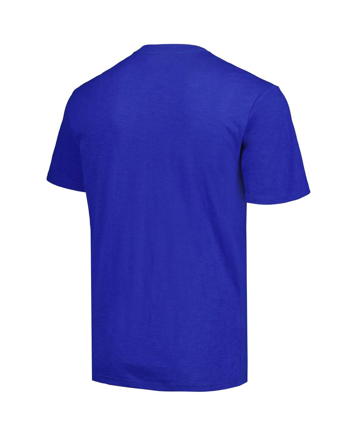 Men's Mitchell & NessDistressed Golden State Warriors Hardwood Classics Legendary Slub T-shirt - Royal