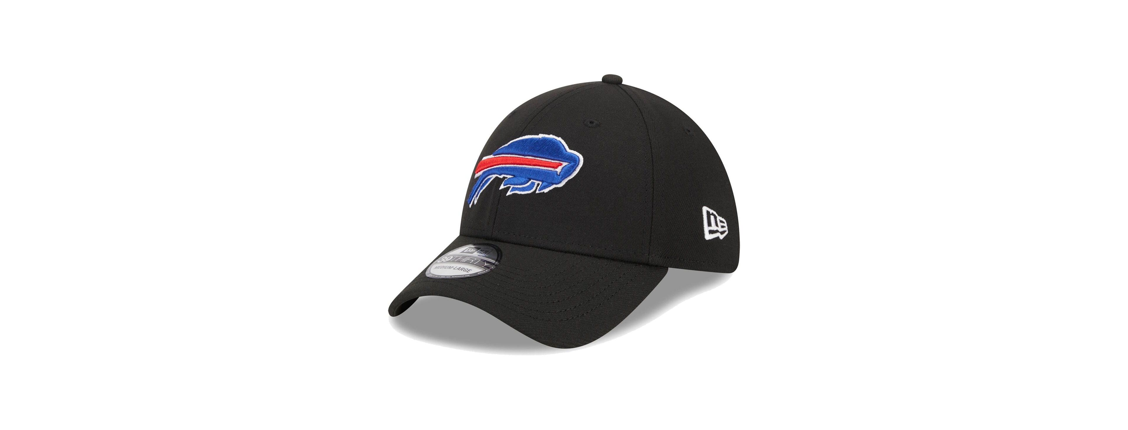 Men's New Era Black Buffalo Bills Main 39THIRTY Flex Hat