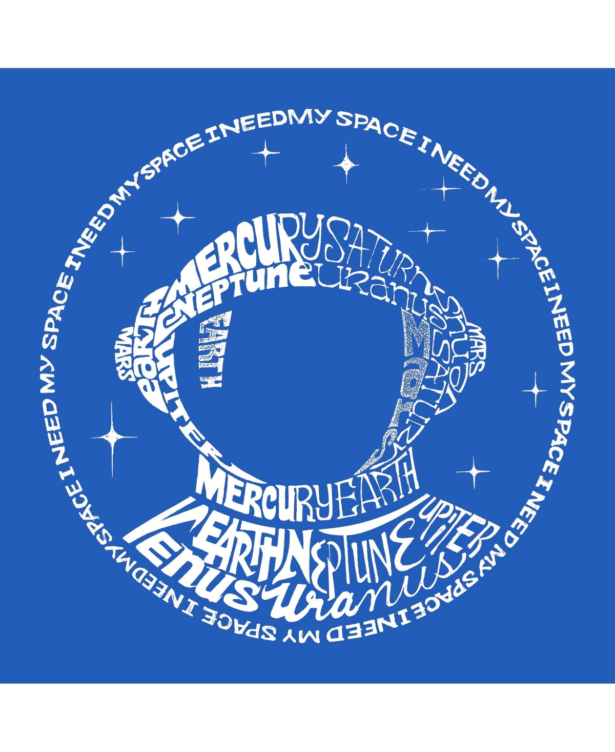 I Need My Space Astronaut - Big Boy's Word Art Crewneck Sweatshirt