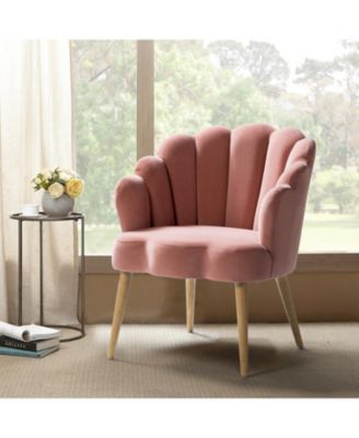 BOHO Accent Velvet Upholstered Living Room Chairs  for Makeup Room Bedroom