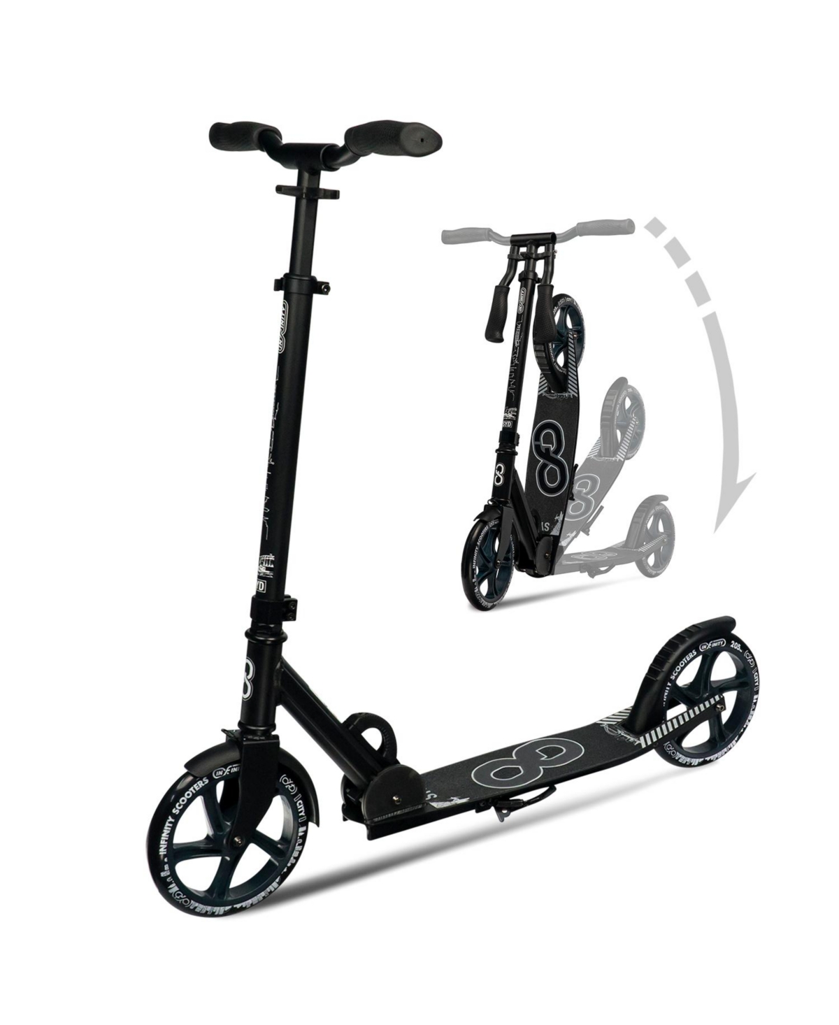 Sydney Foldable Kick Scooter - Great Scooters For Teens And Adults - White