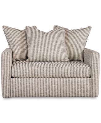 Pherie 51" Fabric Swivel Chair, Created for Macy's