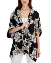 GUESS Luiza Drop-Shoulder Kimono Sweater - Macy's