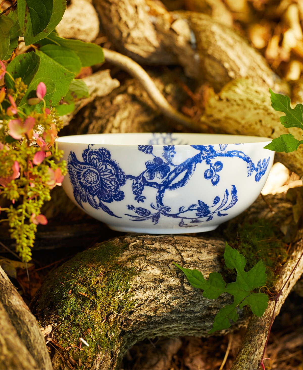 Caskata Arcadia Vegetable Serving Bowl In Blue On White