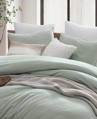 Pure Washed Linen 3-Piece Duvet Cover Set, Full/Queen