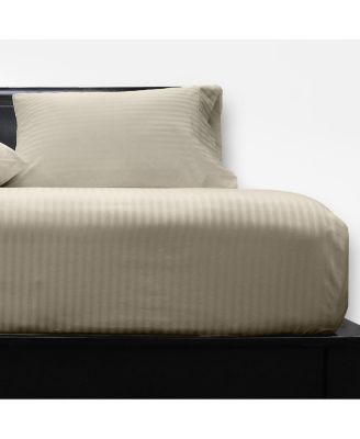 Low Profile (7-10 inches) 608 Damask Stripe Sheet Set USA, Queen