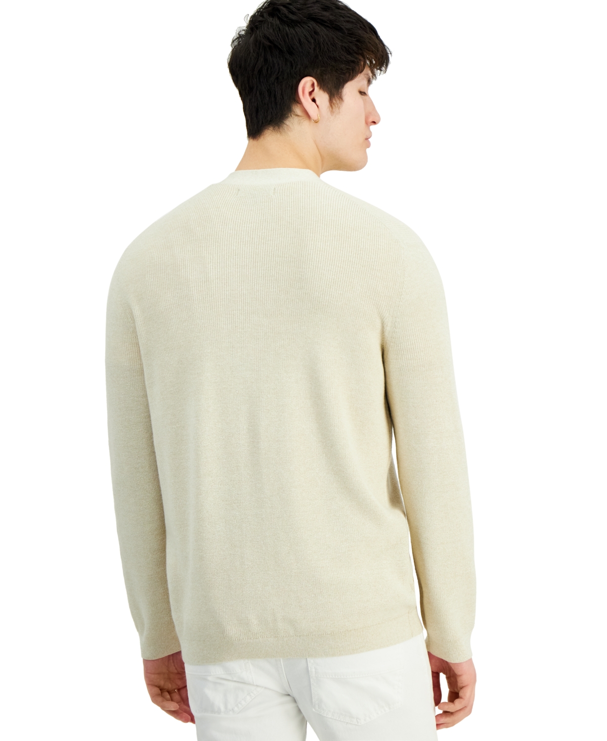 Shop Inc International Concepts Men's Long-sleeve Cardigan Sweater, Created For Macy's In Grain