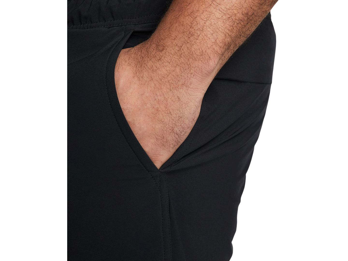 Мужские шорты Nike Unlimited Dri-FIT Versatile 5" Shorts, цвет: Чёрный / Белый — фото 4
