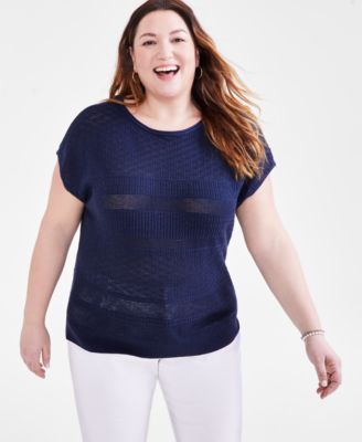 Plus Size Oversize Dolman Sleeve Sweater