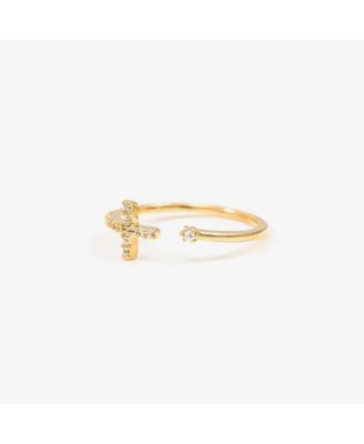Cross Adjustable Ring, Dainty, Faith Inspired, Daily Wear