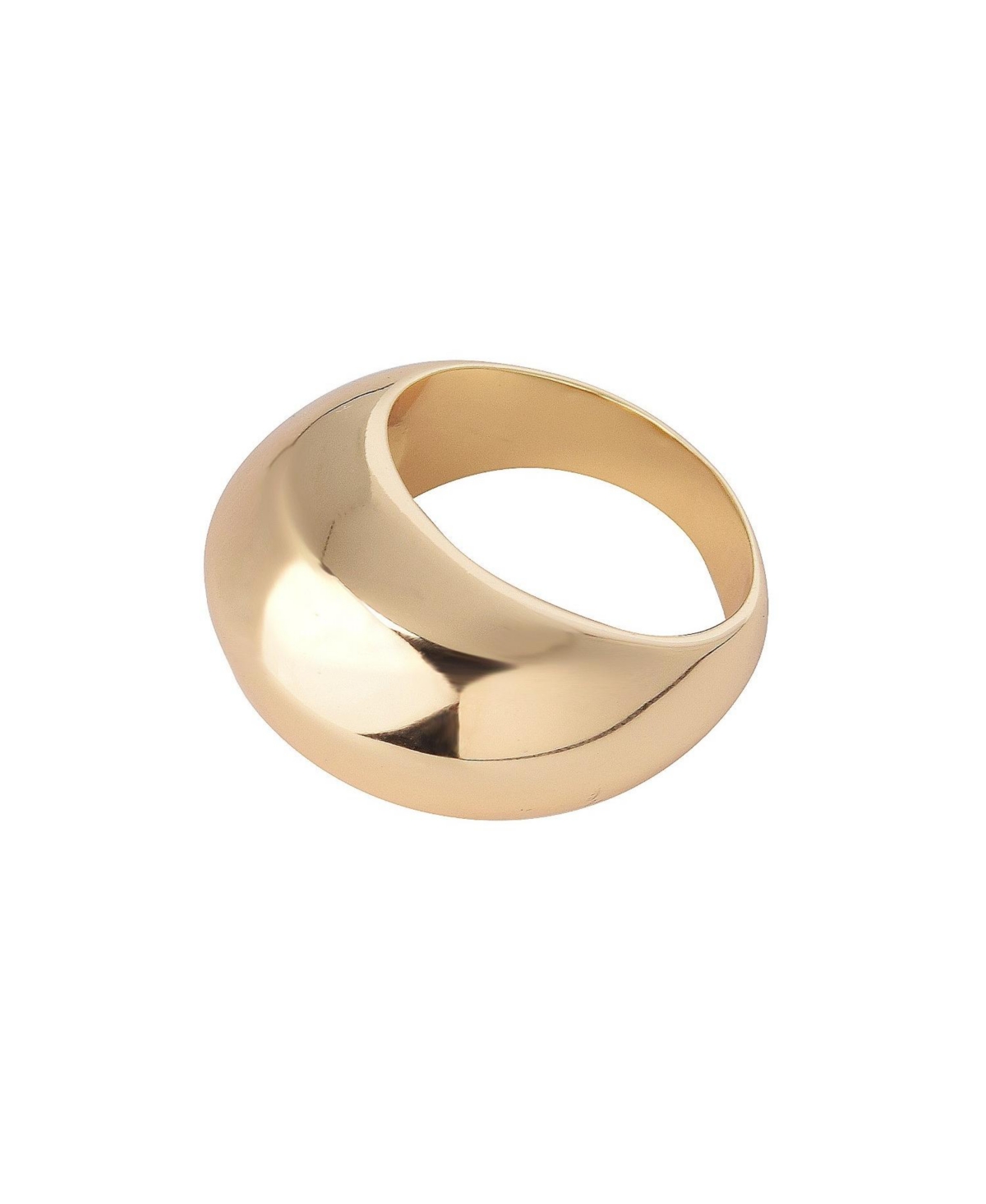 Gold Tone Cocktail Ring - Gold