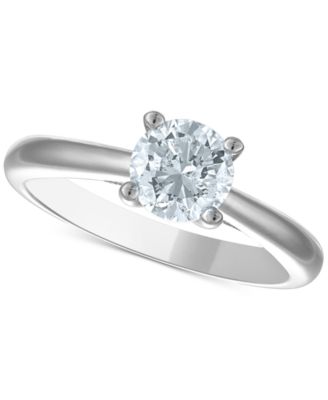 Macy's - Diamond Solitaire Engagement Ring (1-1/20 ct. t.w.) in Platinum