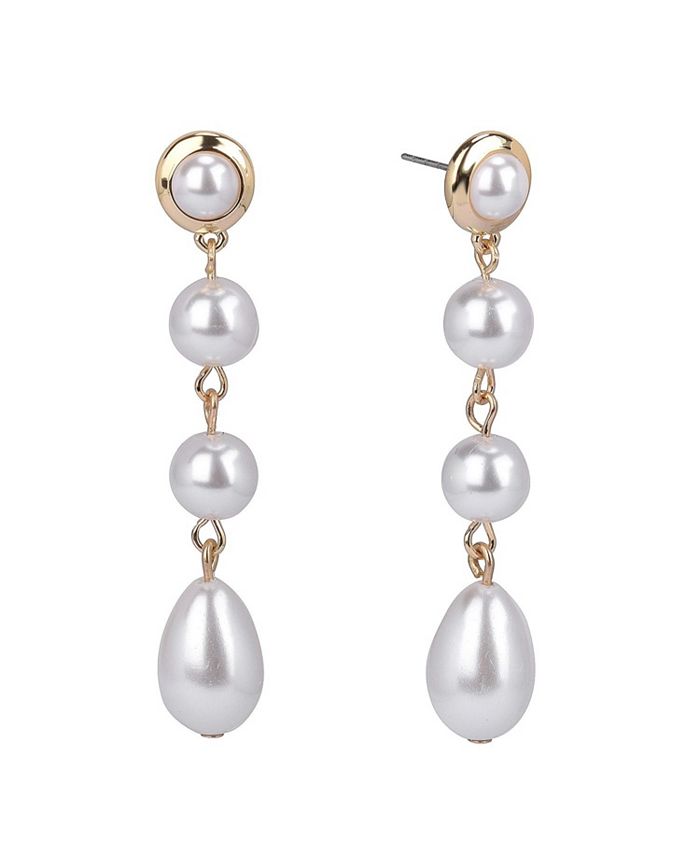 Laundry by Shelli Segal Linear Pearl Earrings Macy's
