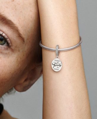 Sterling Silver Friends Are Family Dangle Charm