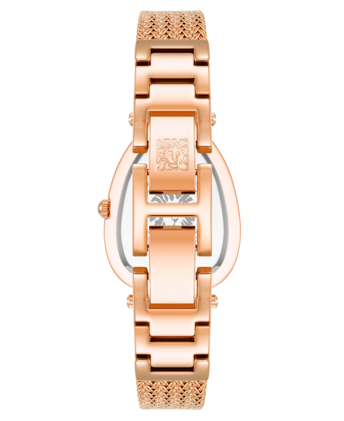 Anne Klein Women's Quartz Rose Gold-tone Stainless Steel Mesh Watch, 36mm In Rose Gold-tone