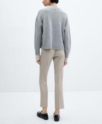 Women's Belt Straight-Fit Pants