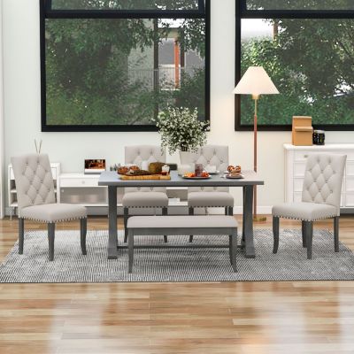 Streamdale Farmhouse 6-Piece Dining Set