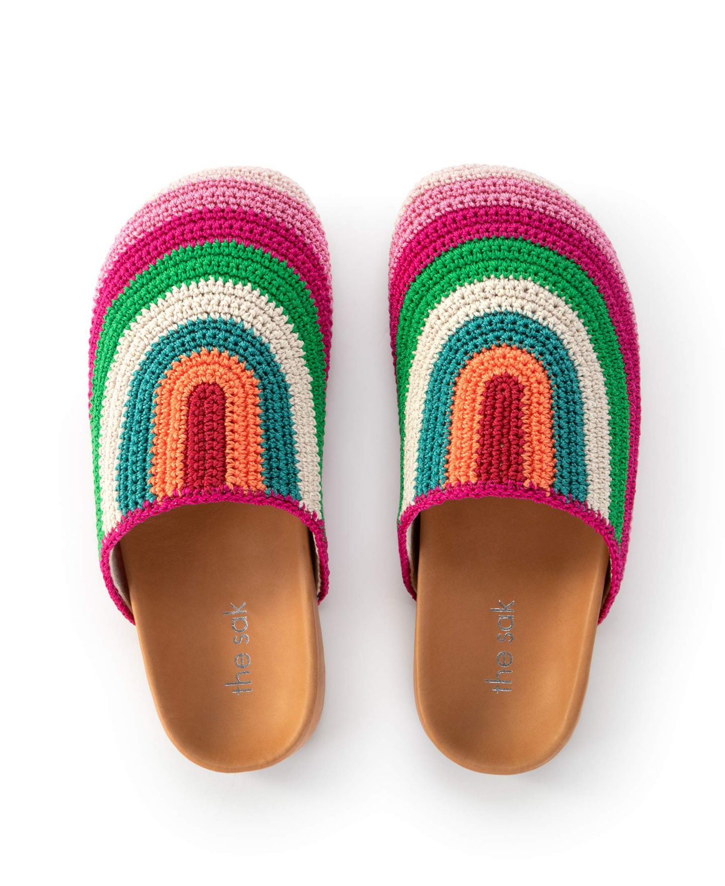Женские сабо The Sak Bolinas Crochet Clog, цвет: Пляжный полосатый — фото 2