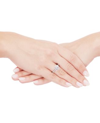 Diamond Double Halo Engagement Ring (1 ct. t.w.) in 14k White Gold